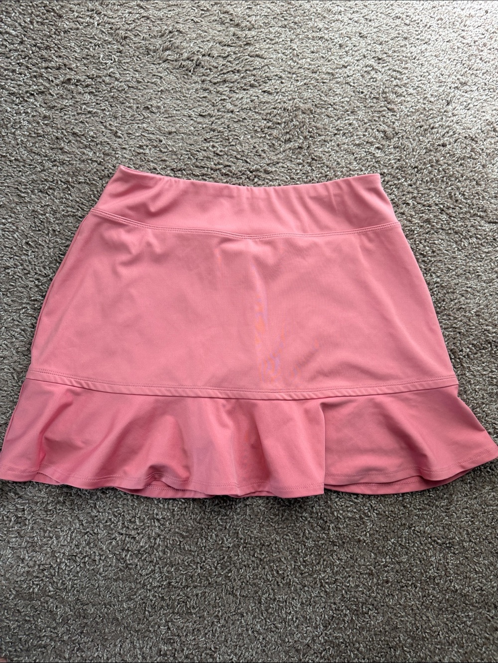 Tommy Bahama Golf Coral Pink Ruffle Hem Active Skort